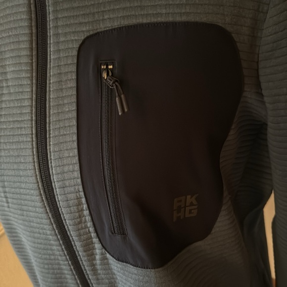 Gray-ish blue front zip lightweight jacket - Picture 2 of 6